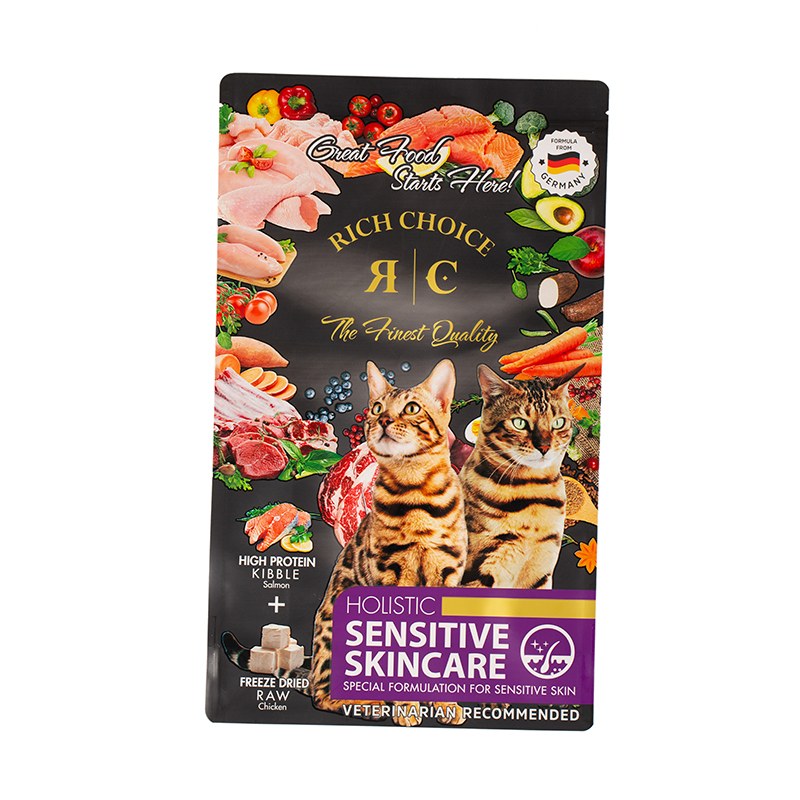 Saco de folha de alumínio para comida de gato