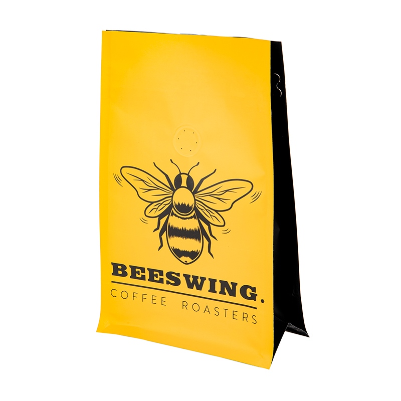 Saco de fundo plano para grãos de café