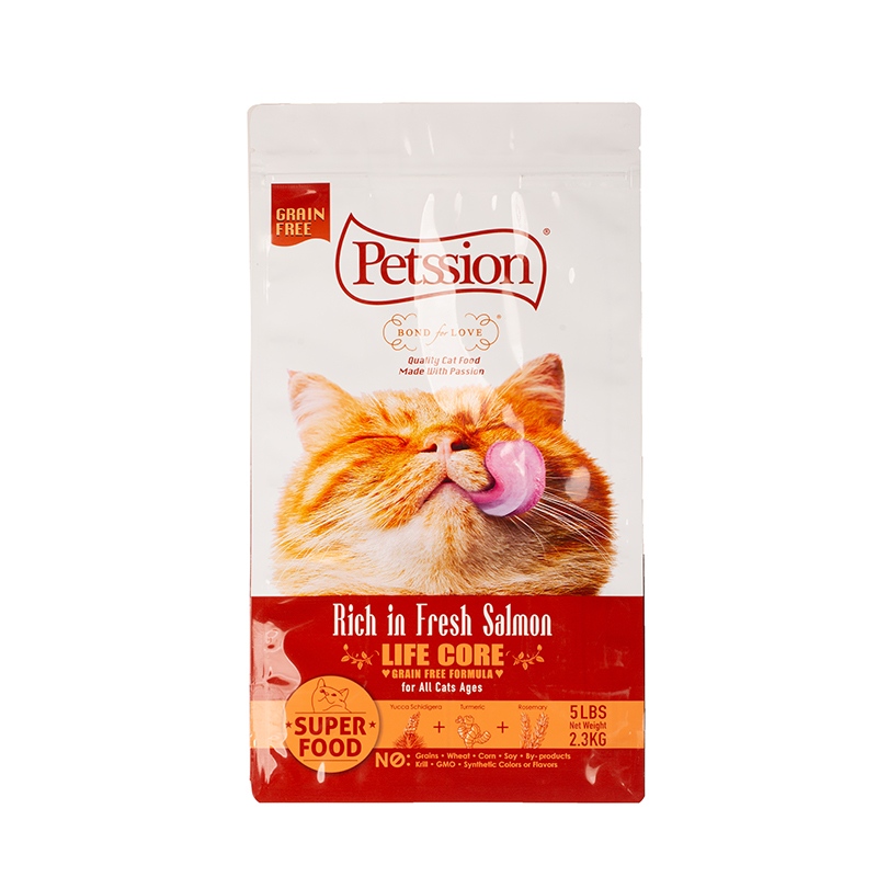 Saco de comida para cachorro com zíper