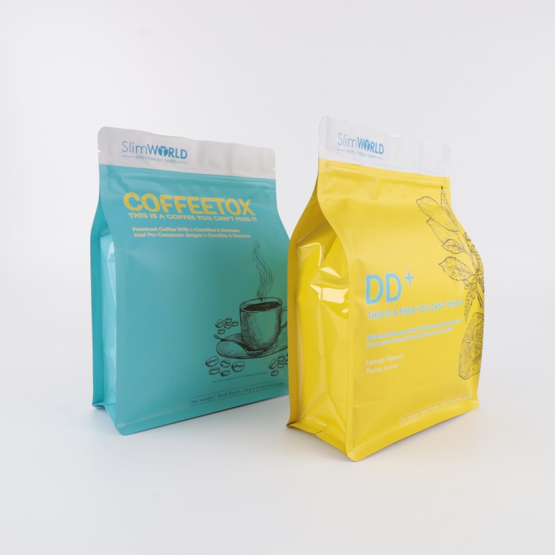 Saco de chá com fundo plano